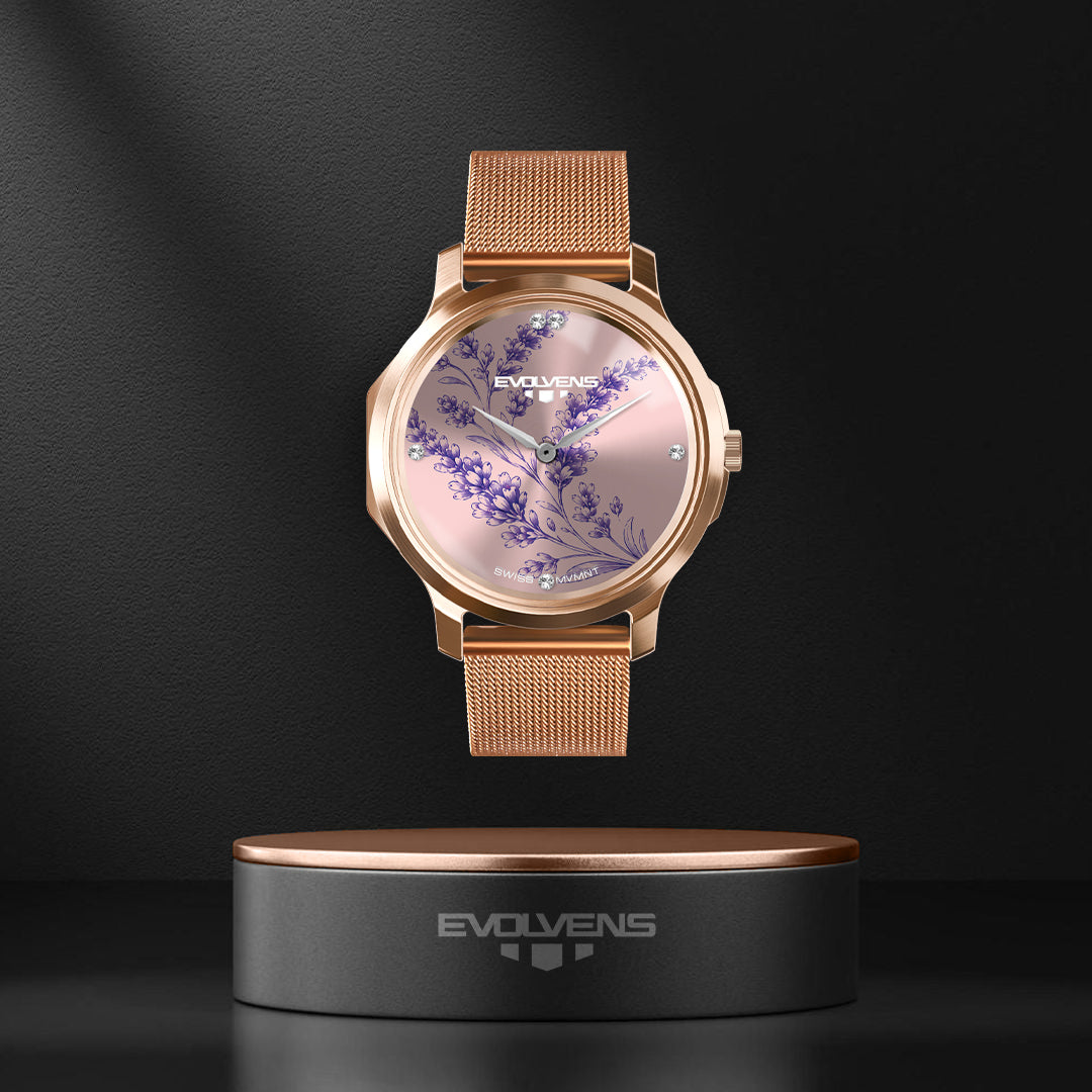 Evolvens LEVENDULA Rose gold - 34 mm Egyedi Karóra