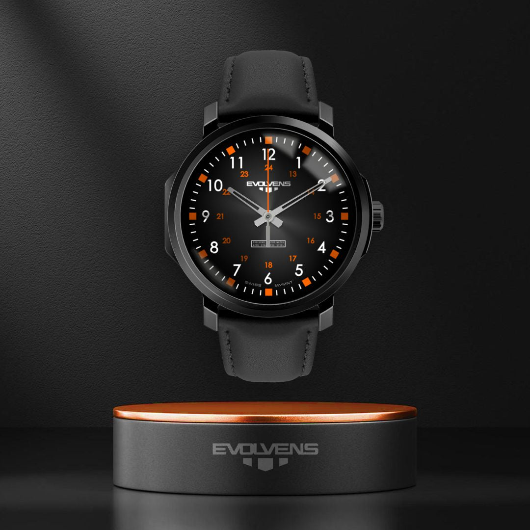 Evolvens® ORANGE-CUBE 40 mm Customizable Watch