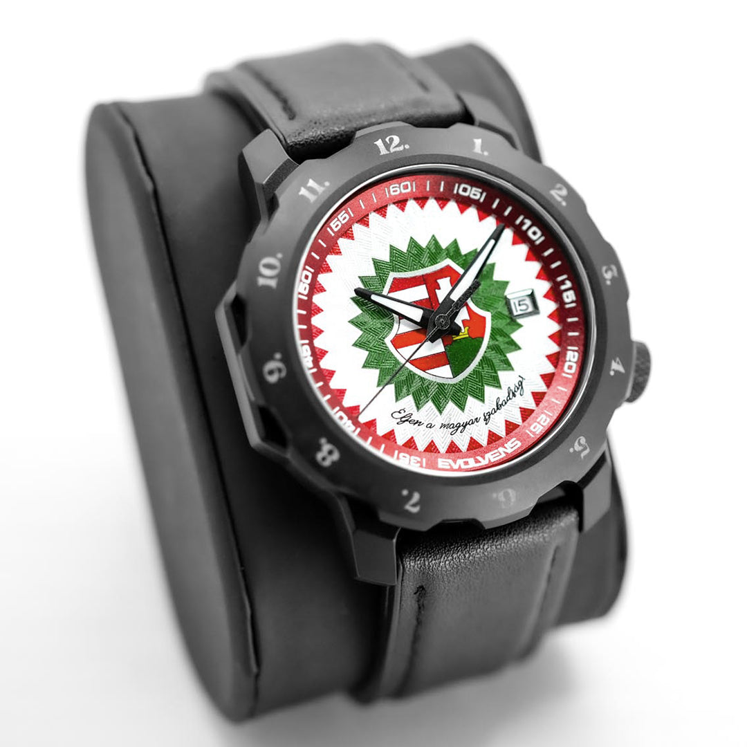 Evolvens MÁRCIUS - 44 mm Fekete Egyedi Automata Karóra