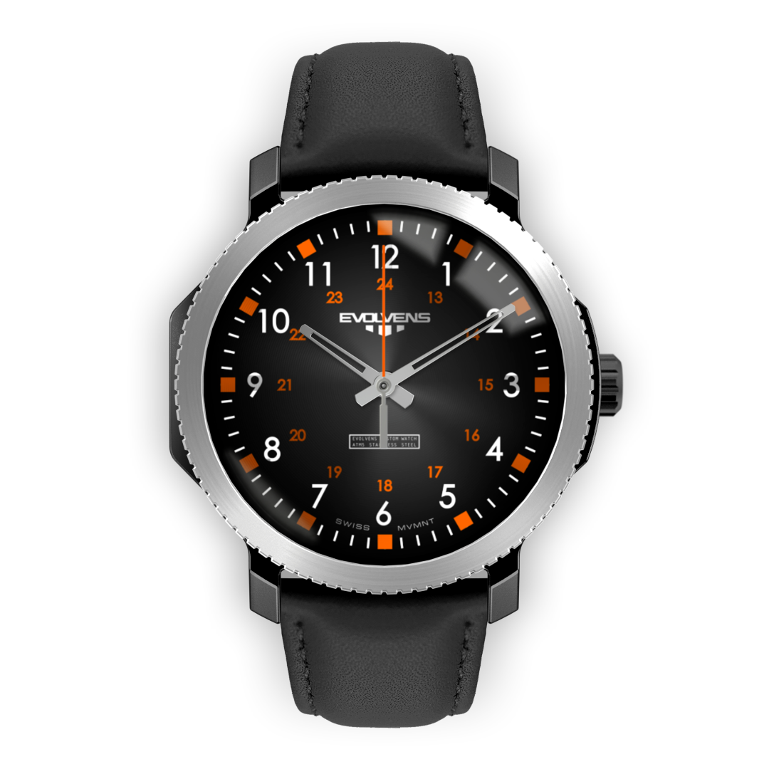 EVOLVENS ORANGE-CUBE 40 MM Customizable Watch