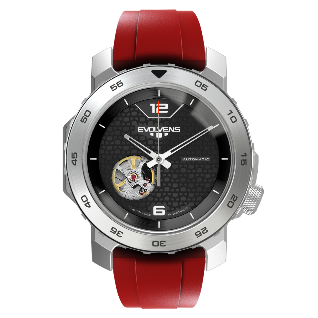 Evolvens ACTIVE RED 44 mm Szerkeszthető Automata Karóra
