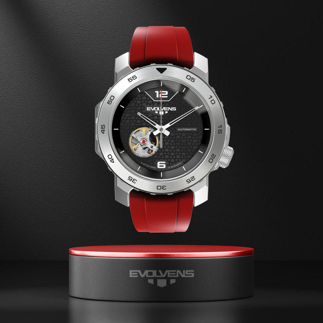 Evolvens ACTIVE RED 44 mm Szerkeszthető Automata Karóra