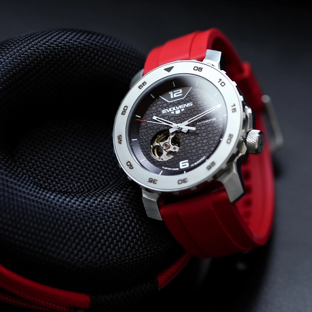 Evolvens ACTIVE RED 44 mm Szerkeszthető Automata Karóra