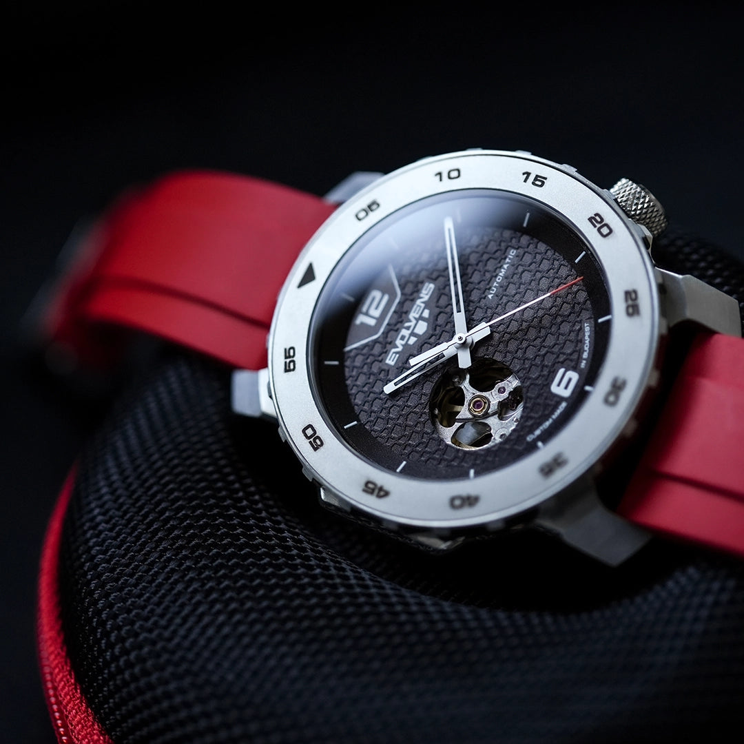 Evolvens ACTIVE RED 44 mm Szerkeszthető Automata Karóra