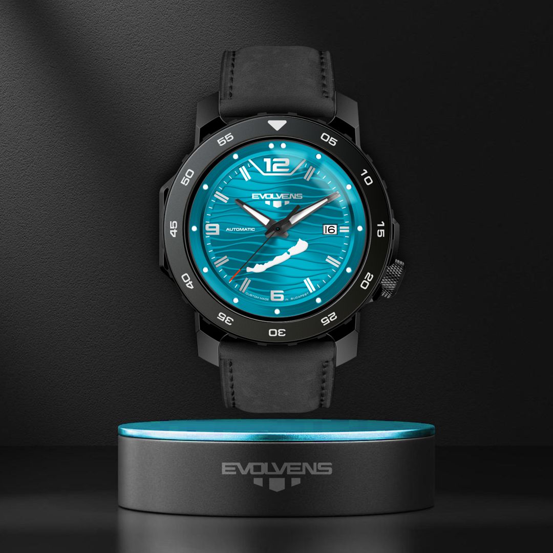 Evolvens BALATON Azure (Black) 44 mm Automatic Watch