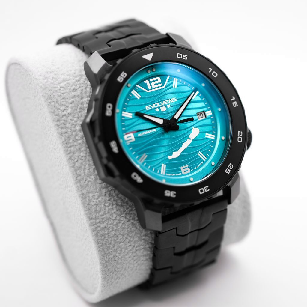 Evolvens BALATON Azure (Black) 44 mm Automatic Watch