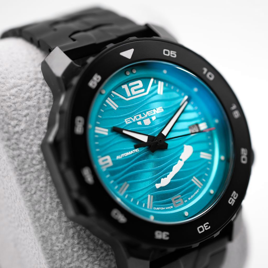Evolvens BALATON Azure (Black) 44 mm Automatic Watch