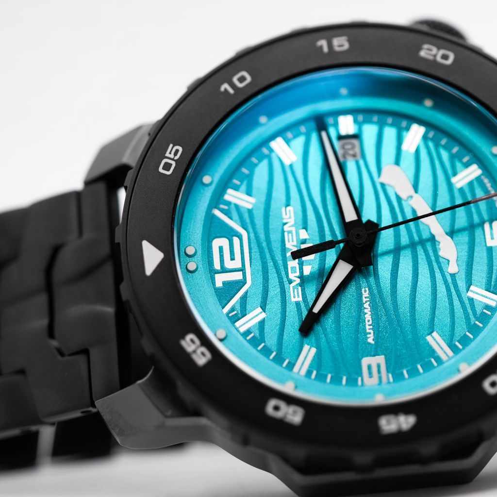Evolvens BALATON Azure (Black) 44 mm Automatic Watch