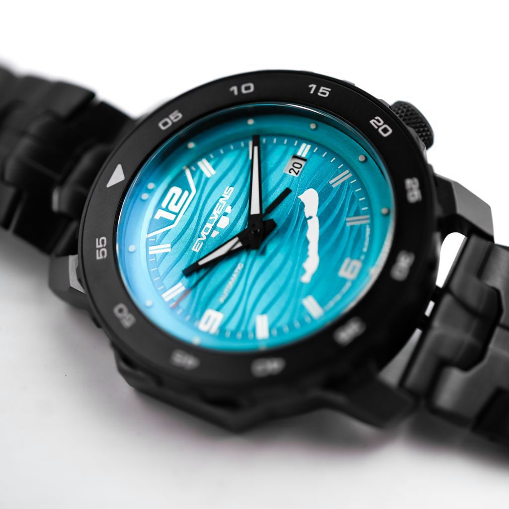 Evolvens BALATON Azure (Black) 44 mm Automatic Watch