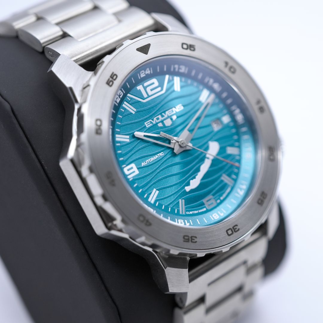 Evolvens® BALATON-Azúr 44 mm Automata Karóra