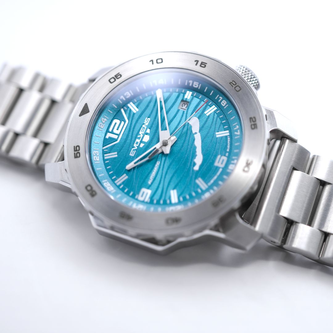 Evolvens® BALATON-Azúr 44 mm Automata Karóra