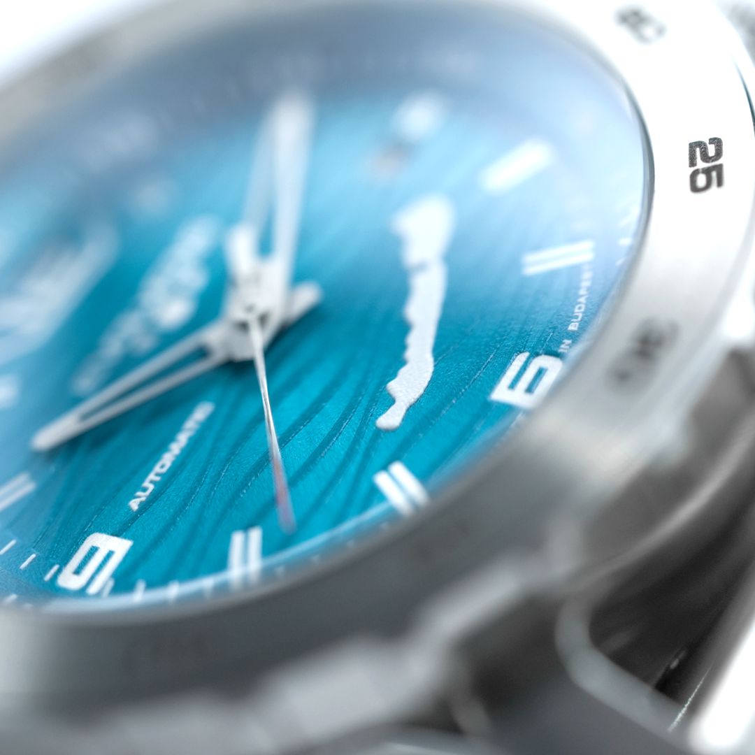 Evolvens® BALATON-Azúr 44 mm Automata Karóra