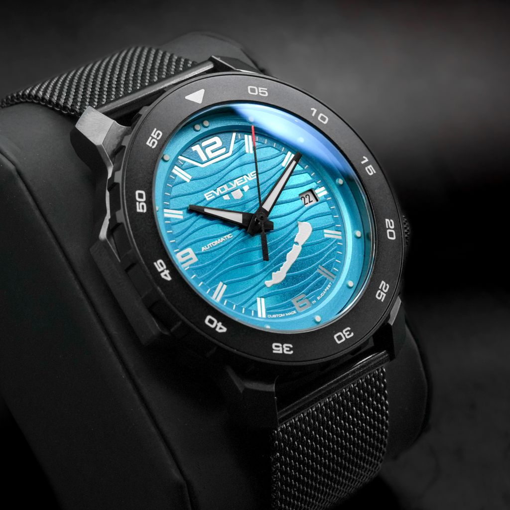 Evolvens BALATON Azure (Black) 44 mm Automatic Watch