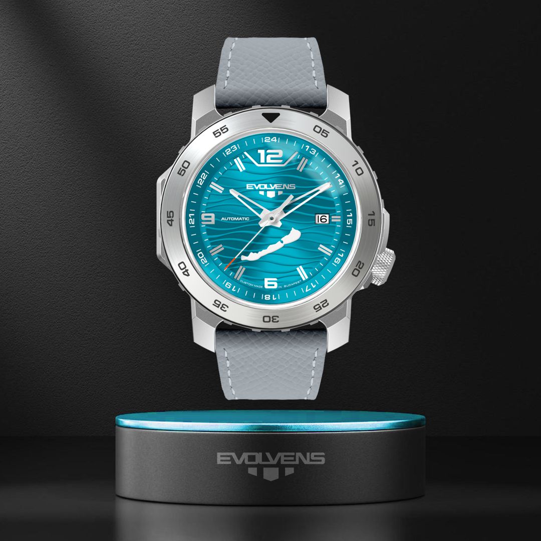 Evolvens® BALATON-Azúr 44 mm Automata Karóra