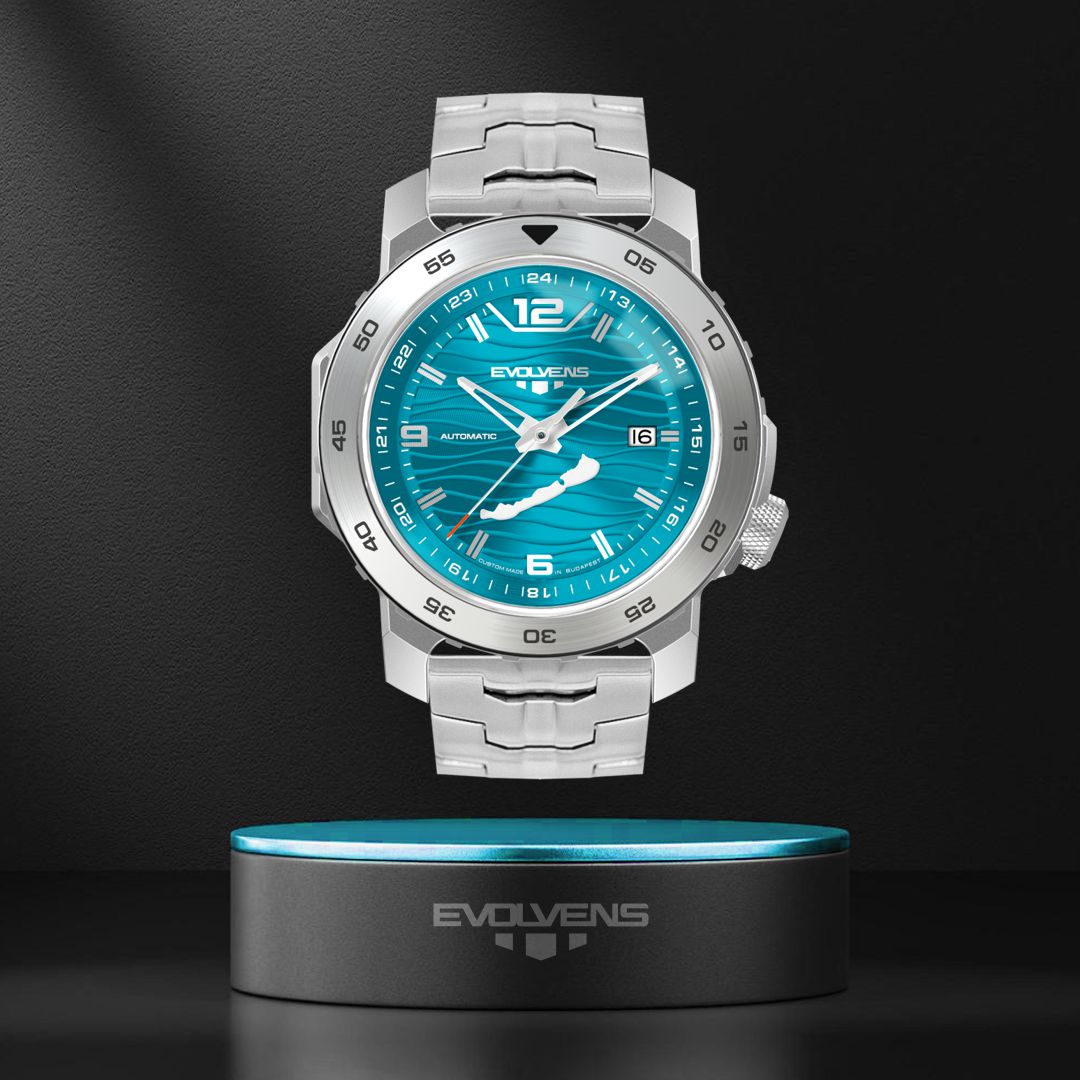 Evolvens® BALATON-Azúr 44 mm Automata Karóra