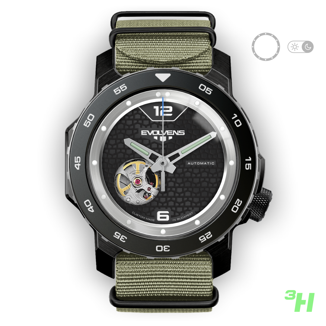 Evolvens #8877 Trícium 44 mm Automata Karóra