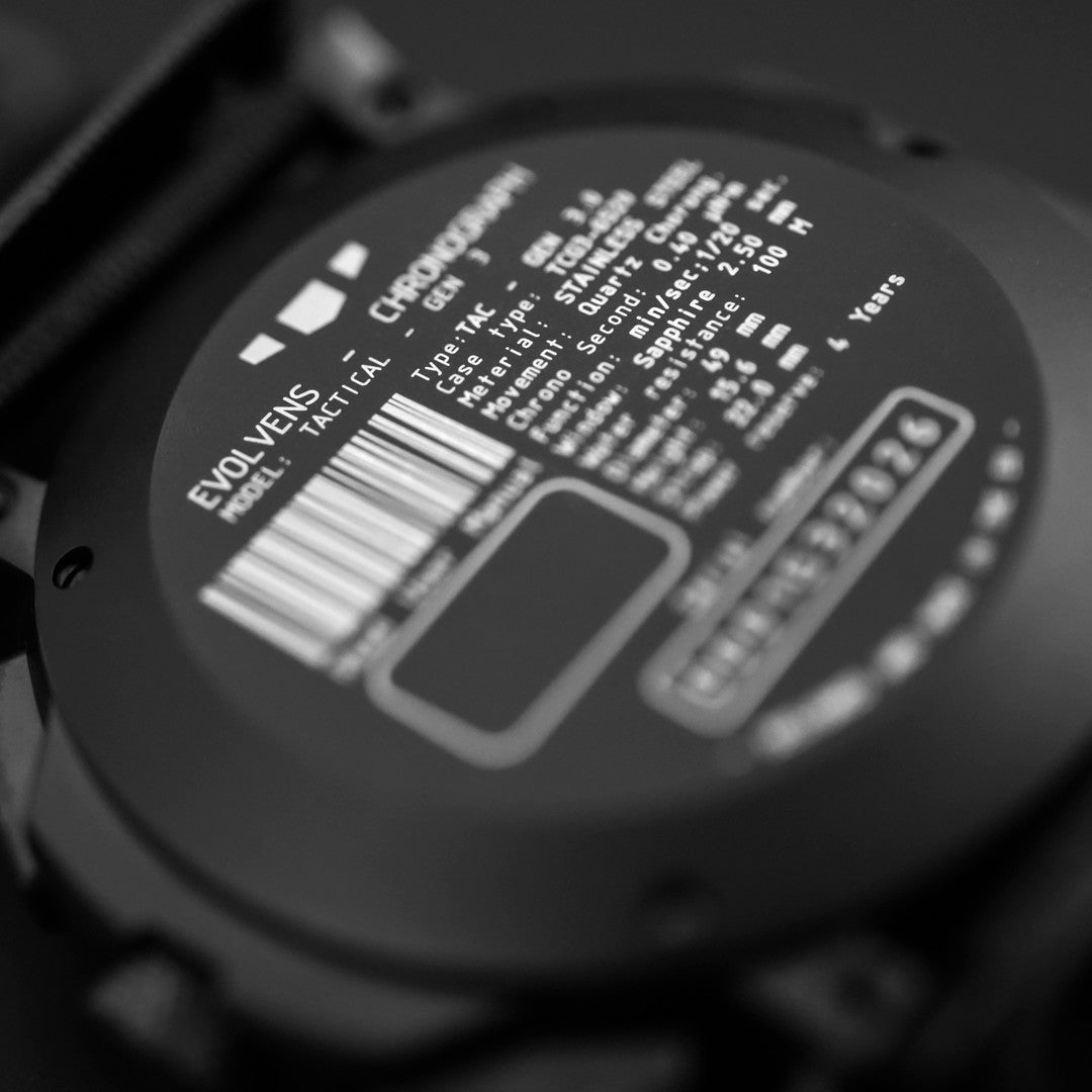 Evolvens TACTICAL - 49 mm Chronogrpah Katonai Karóra