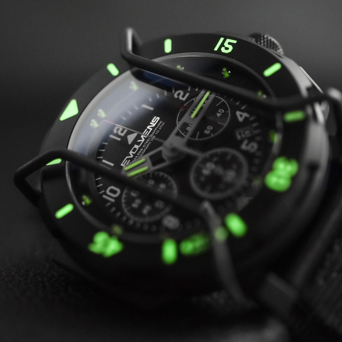 Evolvens TACTICAL - 49 mm Chronogrpah Katonai Karóra