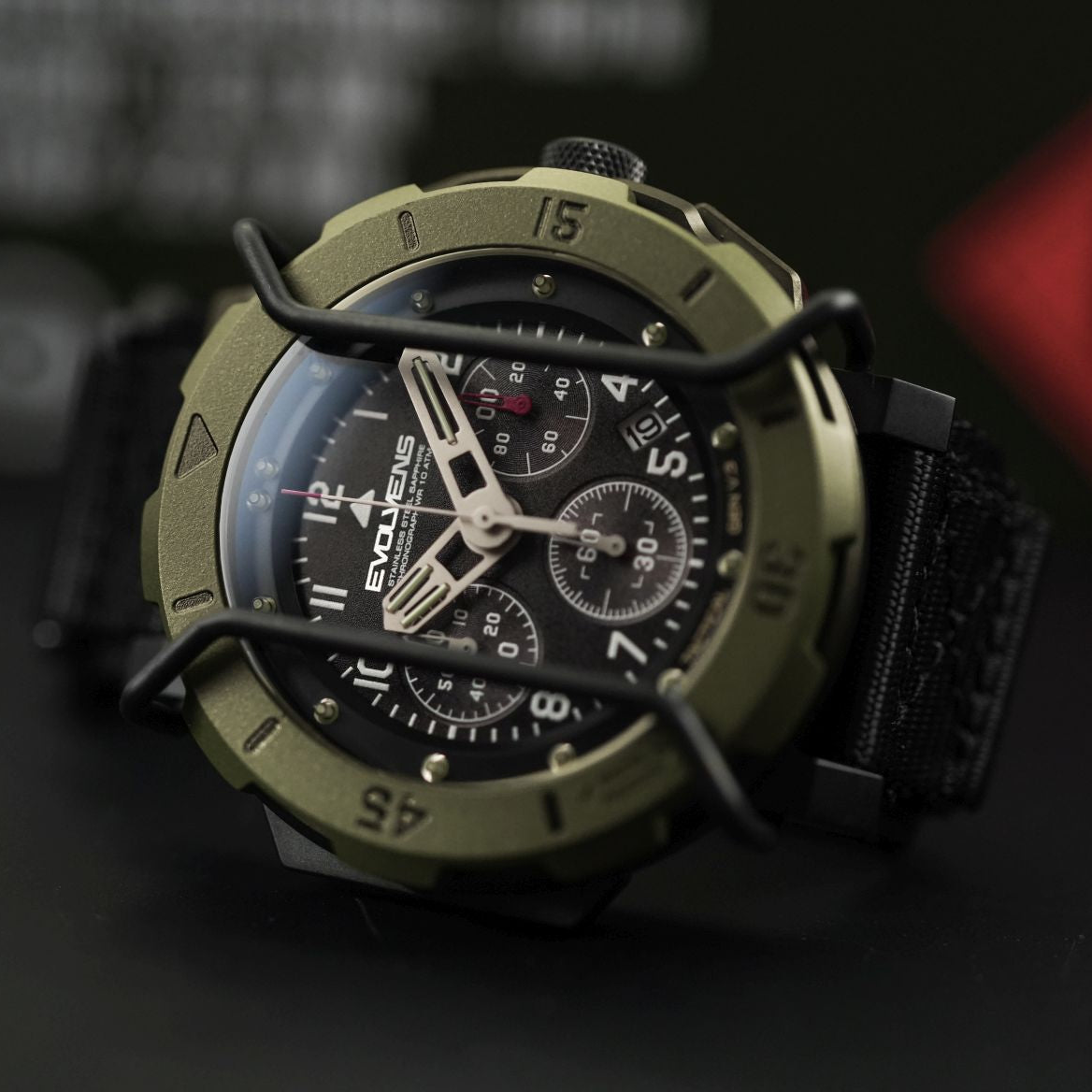 Evolvens TACTICAL - 49 mm Chronogrpah Katonai Karóra
