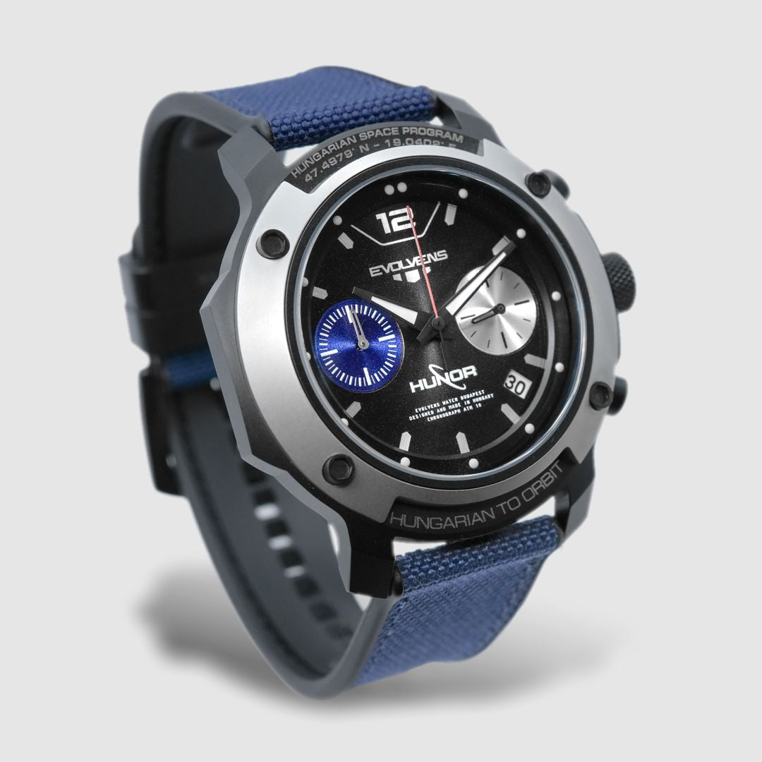 Evolvens® x HUNOR Hivatalos Űrhajós Chronograph Karóra