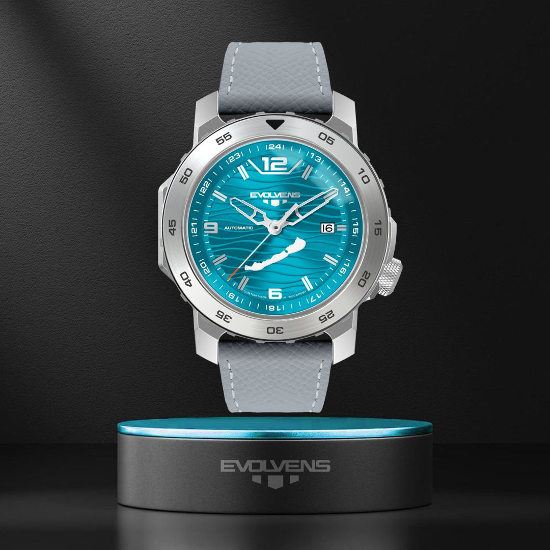 Evolvens® BALATON-Azúr 44 mm Automata Karóra