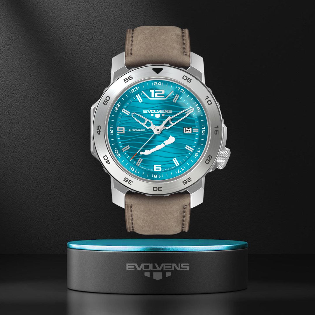 Evolvens® BALATON-Azúr 44 mm Automata Karóra