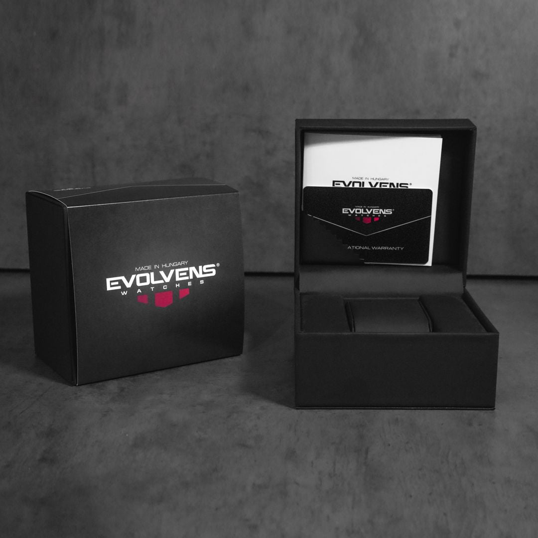 Evolvens® BLACK PEARL 42 mm Szerkeszthető Automata Karóra