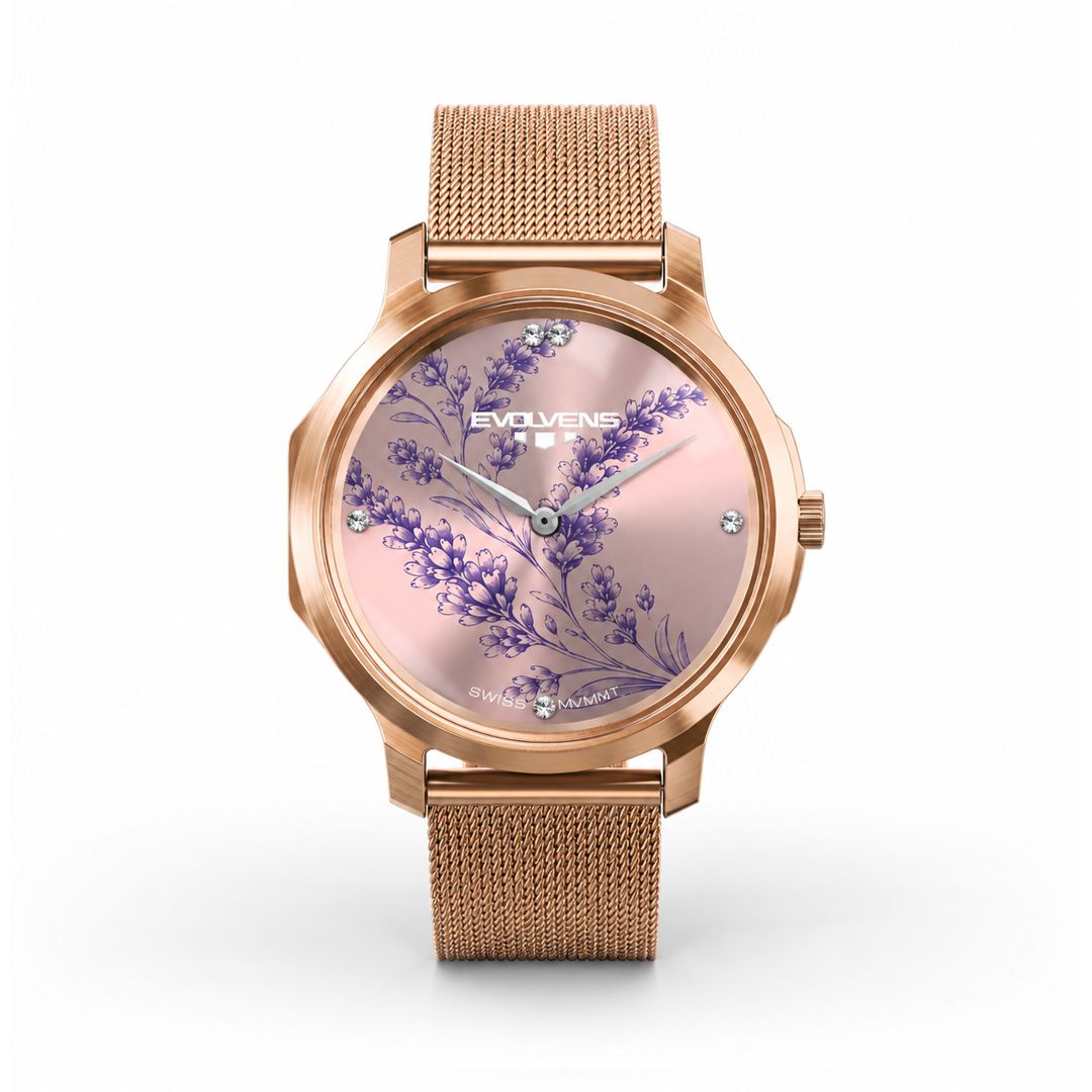 Evolvens LEVENDULA Rose gold - 34 mm Egyedi Karóra