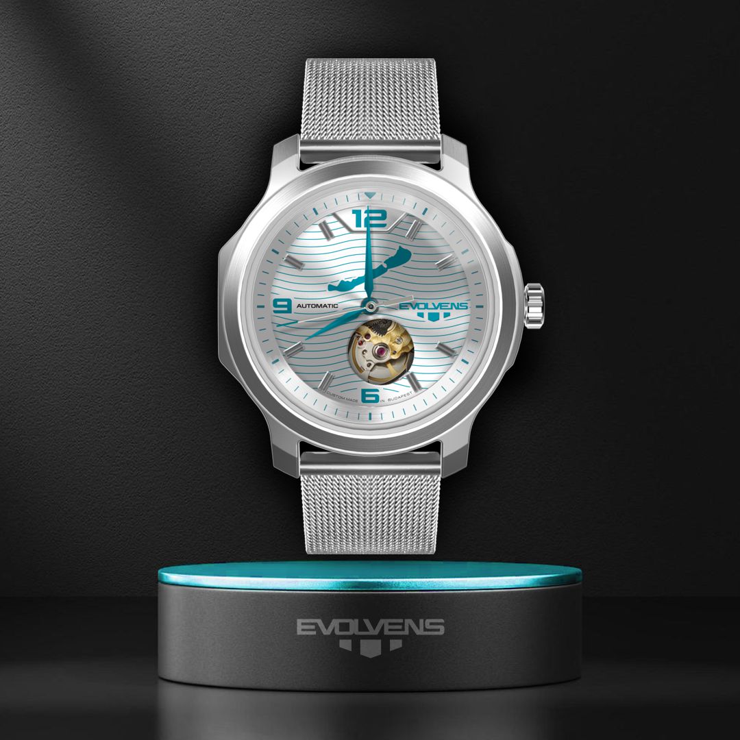 Evolvens® BALATON-Ezüst 42 mm Prémium Automata Karóra