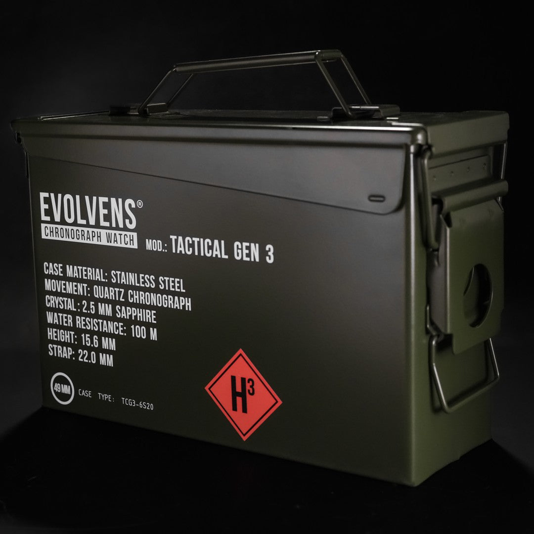 Evolvens TACTICAL - 49 mm Chronogrpah Katonai Karóra