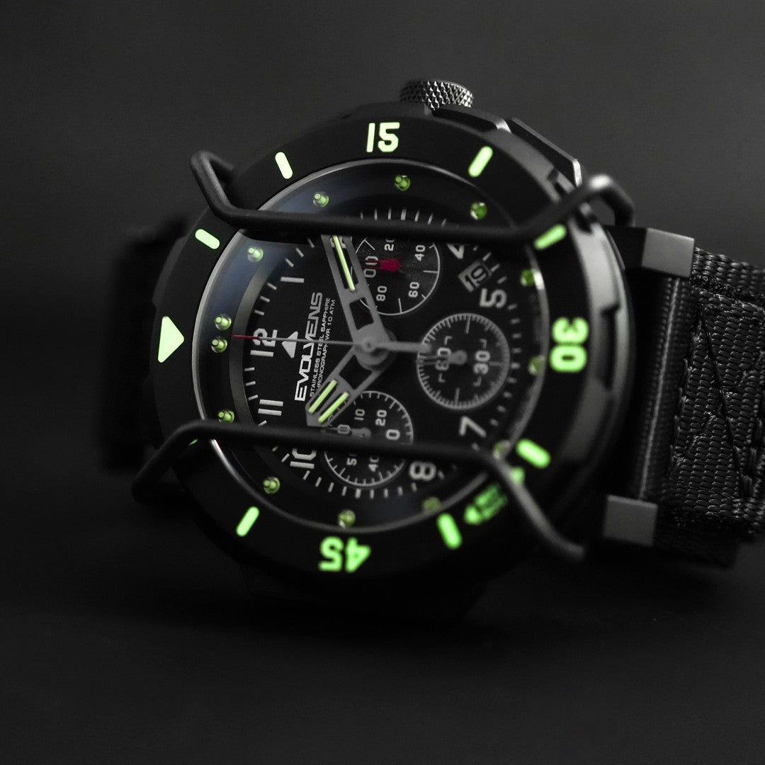 Evolvens TACTICAL - 49 mm Chronogrpah Katonai Karóra