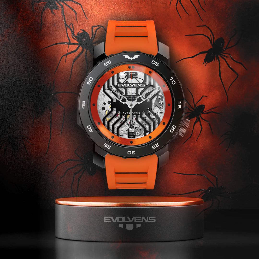 Evolvens® HALLOWEEN-Spider 44 mm Automata Karóra