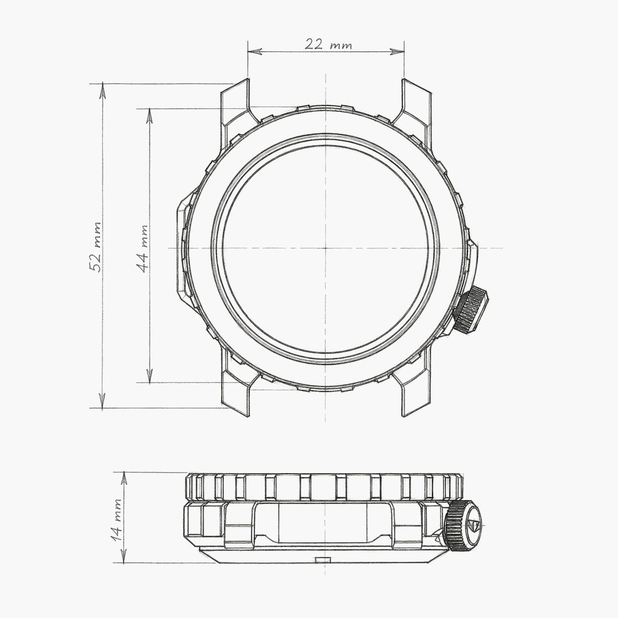 44 mm szerkesztő